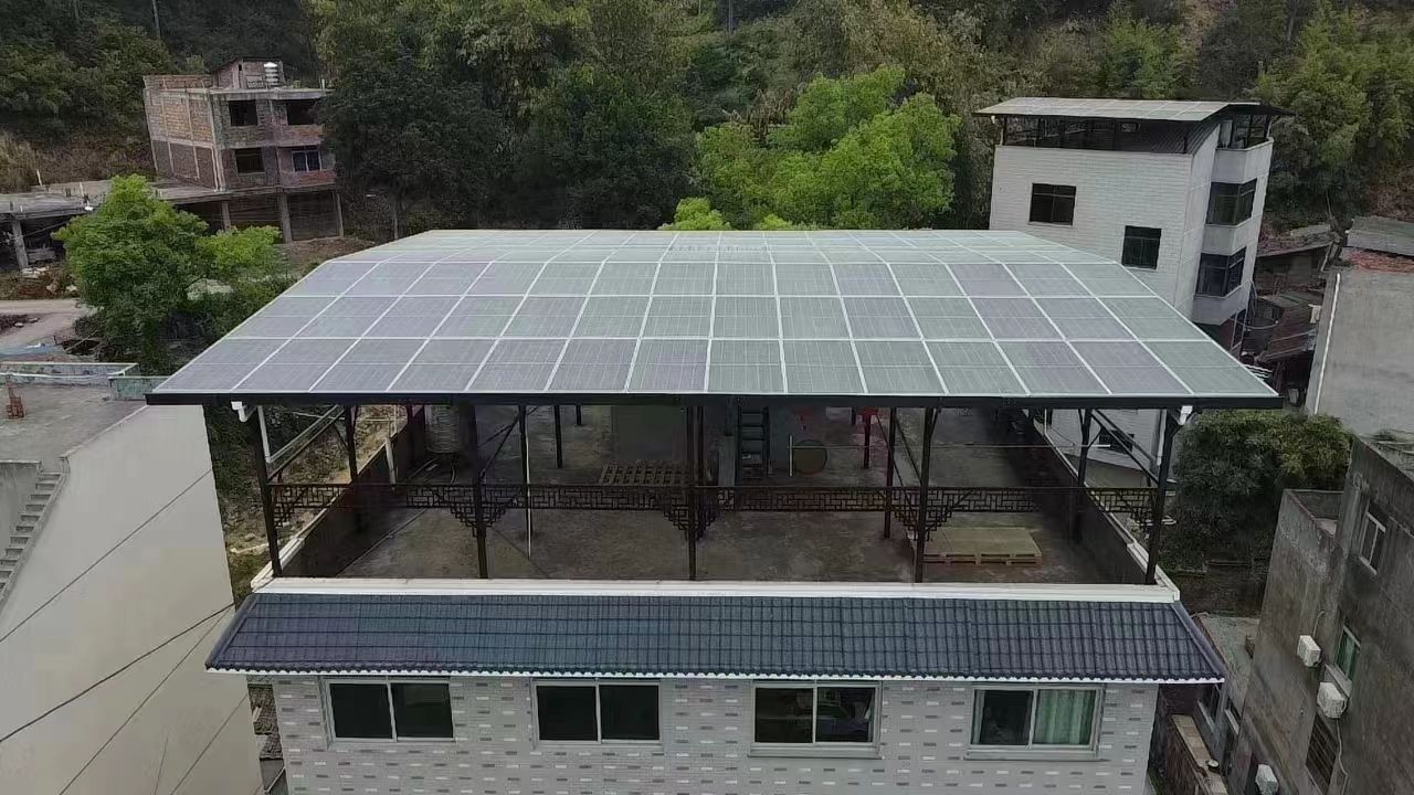 盐城15kw+10kwh自建别墅家庭光伏储能系统